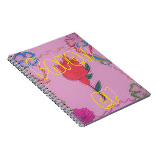 Caderno espiral da foto
