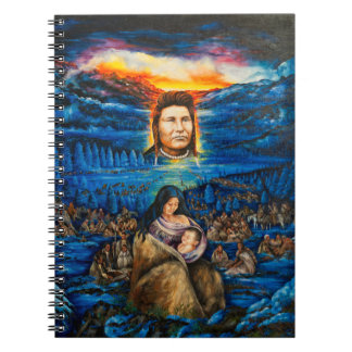 Caderno espiral da foto