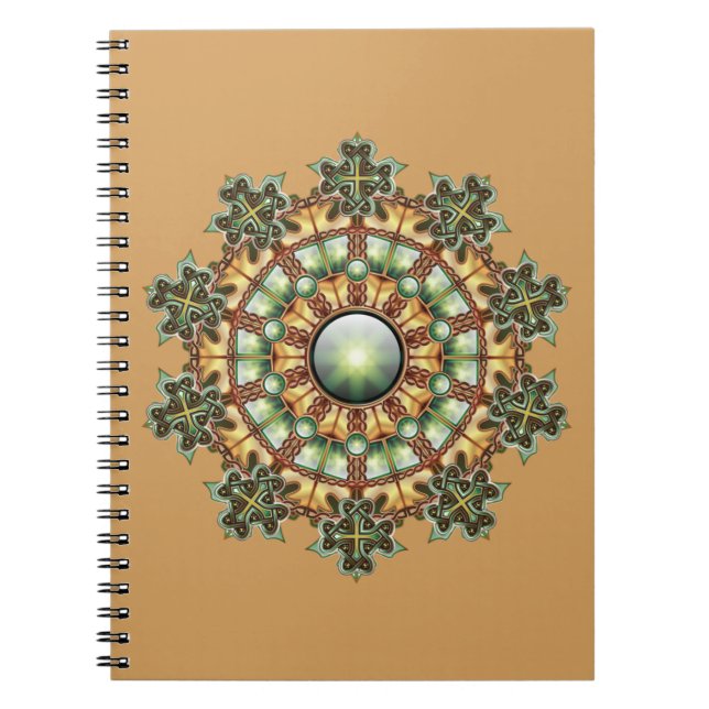 Caderno espiral da mandala #1 (Frente)