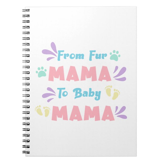 Caderno Espiral Da Pelo Mamãe Para A Bebê (Frente)