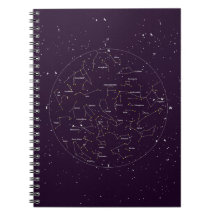 Caderno espiral da sensação | da constelação