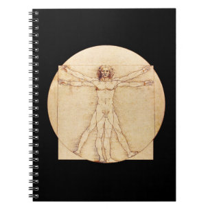 Caderno Espiral Da Vinci Vitruvian Man