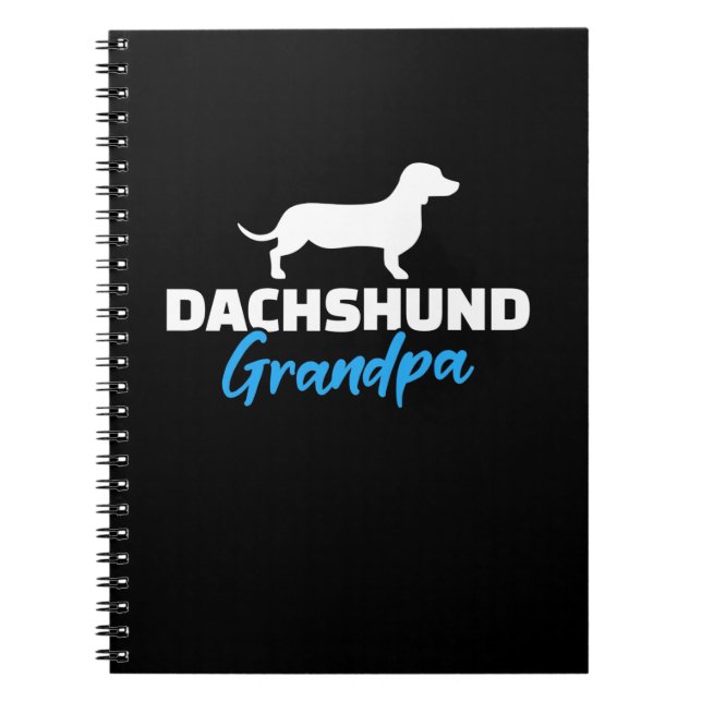 Caderno Espiral Dachshund Grandpa (Frente)