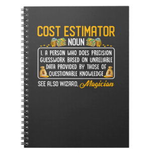 Caderno Espiral Dados Dinâmicos de Definição de Job de Estimado