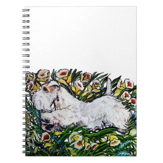 Caderno Espiral Daffodils de Sealyham Terrier