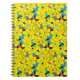 Caderno Espiral Daffodils primavera floral
