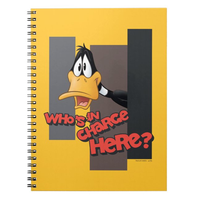 Caderno Espiral DAFFY DUCK™ "Quem está no comando aqui" (Frente)