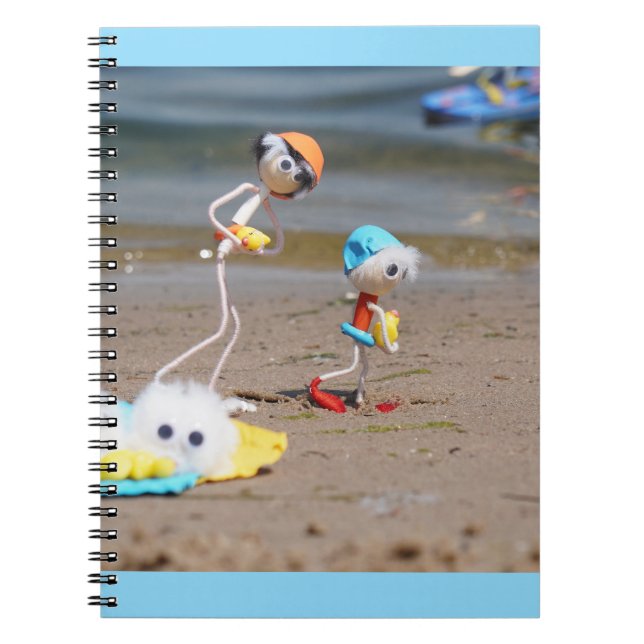 Caderno Espiral Dagje strand van de Fubby's  (Frente)