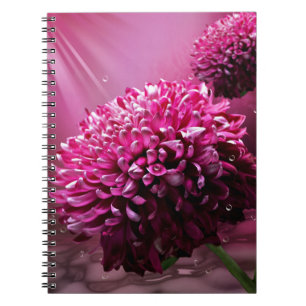 Caderno Espiral Dahlia Flowers