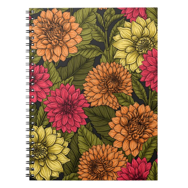 Caderno Espiral Dahlia jarden (Frente)