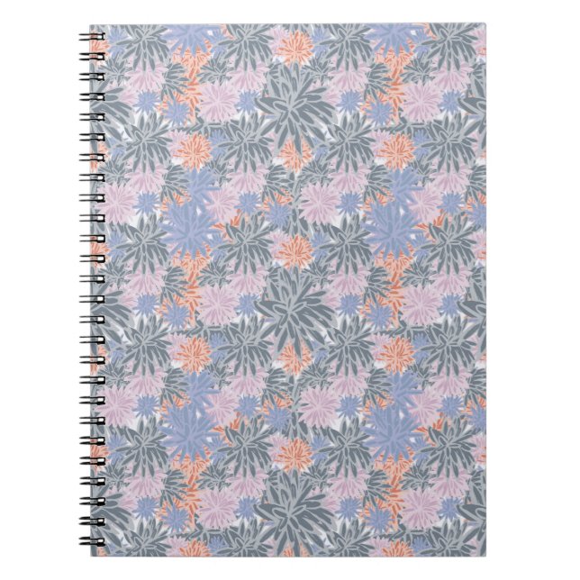 Caderno Espiral Dahlias Flowers (Frente)