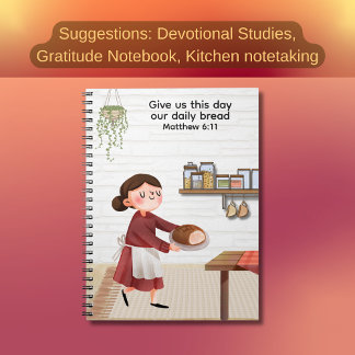 Caderno Espiral Daily Bread – Faith & Gratitude