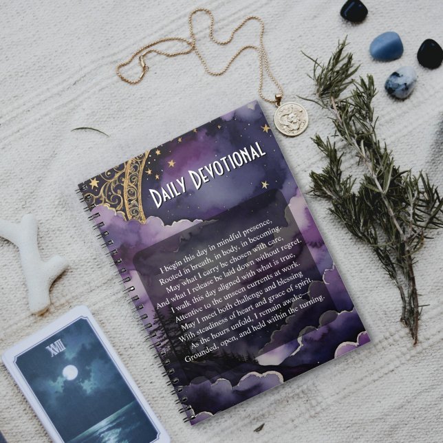 Caderno Espiral Daily Devotional Pagan Prayer Ritual (Daily Devotional Notebook for Pagan and Wiccan Practices by Starborne Devotionals)