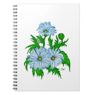 Caderno Espiral Daisies Flowers