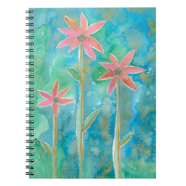Caderno Espiral Daisies III (Frente)