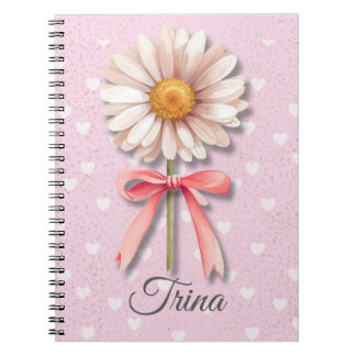 Caderno Espiral Daisy Coquette Notebook | Pink Aesthetic Journal