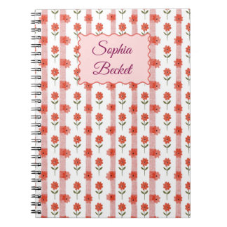 Caderno Espiral Daisy Coquette Stripes Notepad