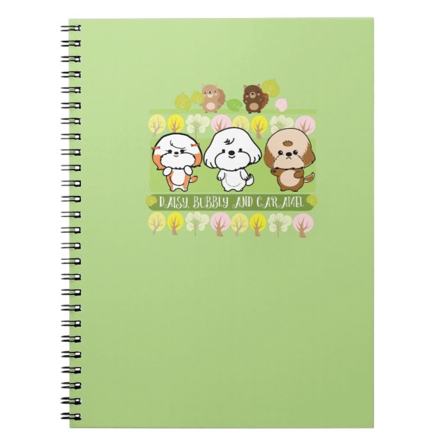 Caderno Espiral Daisy e Caramel, amiga de Bubble (Frente)