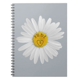 Caderno Espiral Daisy Flower For Tunt Art Customize Background