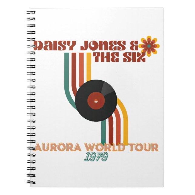 Caderno Espiral Daisy Jones Os Seis (Frente)
