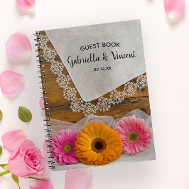 Caderno Espiral Daisy Trio e Lace Barn.