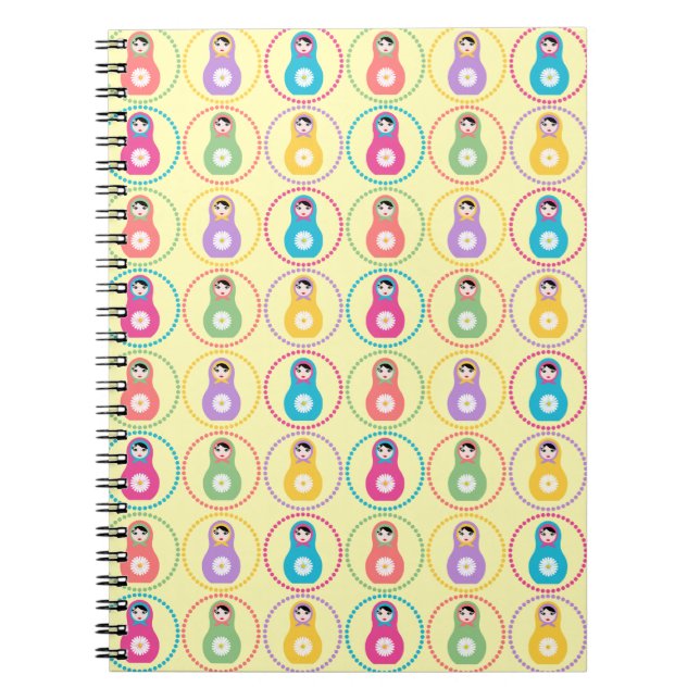 Caderno Espiral Daisyflower Matryoshka (Frente)