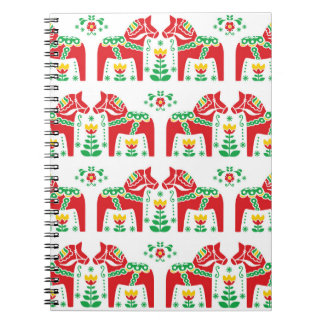 Caderno Espiral Dala Horse Sueco: Arte Folk
