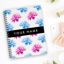 Dália Rosa e Azul, Padrão Floral, Seu Nome