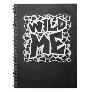 Caderno Espiral Dalmácia Black and White com Wild Me