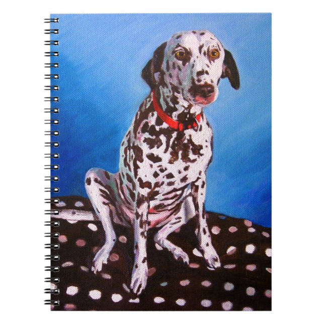 Caderno Espiral Dalmatian no coxim manchado 2011 (Frente)