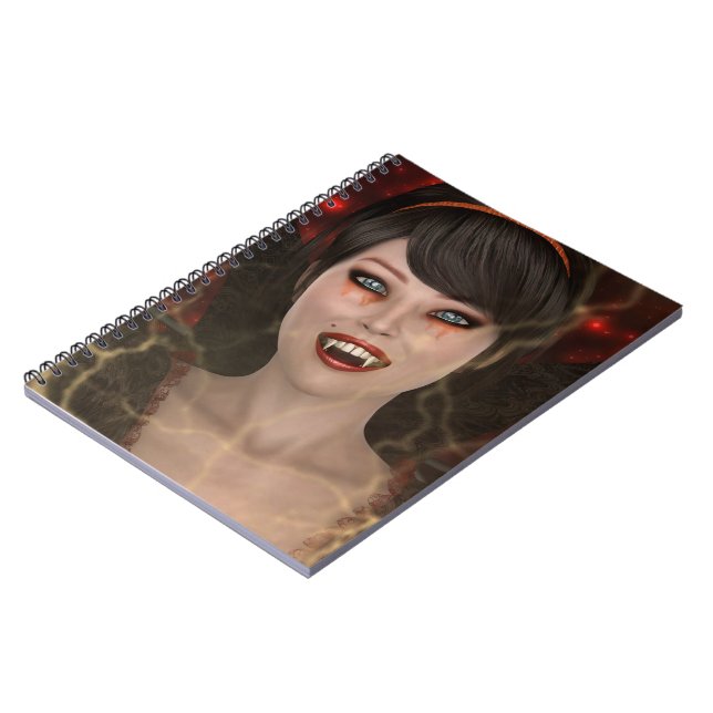 Caderno Espiral Dama Vampira (Left Side)