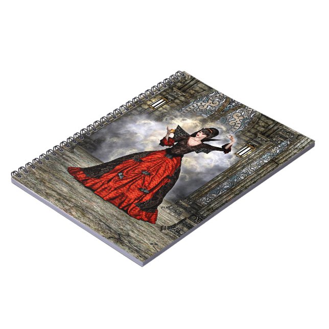 Caderno Espiral Dama Vampira (Left Side)