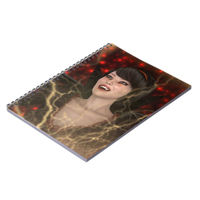 Caderno Espiral Dama Vampira (Left Side)