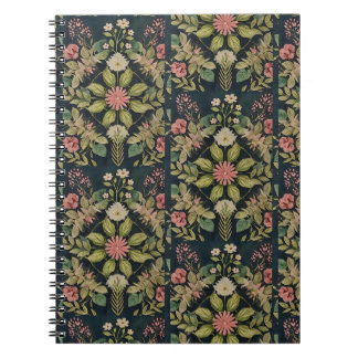 Caderno Espiral damasco country folk