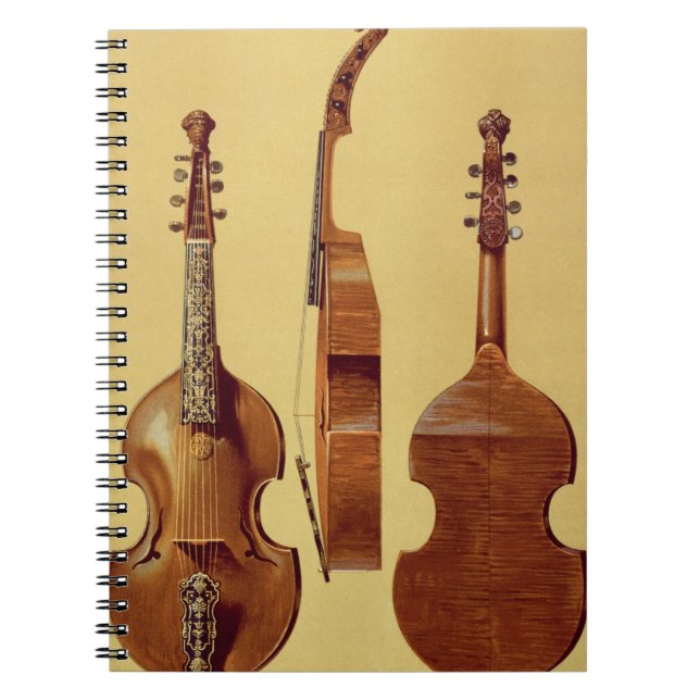 Caderno Espiral d'Amore da viola, século XVIII, 'de Instrum (Frente)