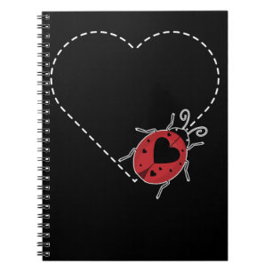 Caderno Espiral Damybug Heart Beetle Insetos Entomologista