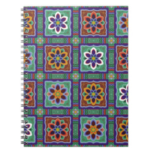 Caderno Espiral Dan-Cheong. Coreano tradicional temple art.dancheo