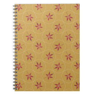 Caderno Espiral Dança com a folha Maple do notebook eólico
