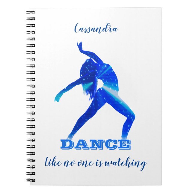 Caderno Espiral Dança - Como ninguém está assistindo - Notebook (Frente)