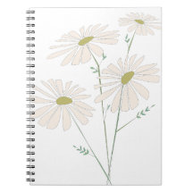 Dança de Daisy Bunch Delicate Daisy - Floral Branc