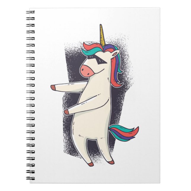 Caderno Espiral Dança de Fio Unicorn (Frente)