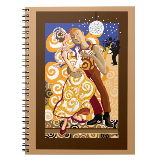 Caderno Espiral Dança e romance (Frente)