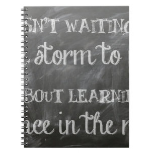 Caderno Espiral dança na chuva