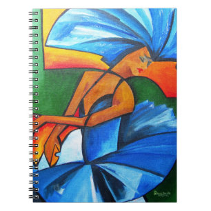 Caderno Espiral Dança no azul 2008