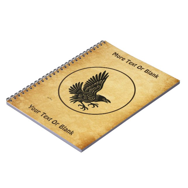 Caderno Espiral Dançando Norse Raven (Left Side)
