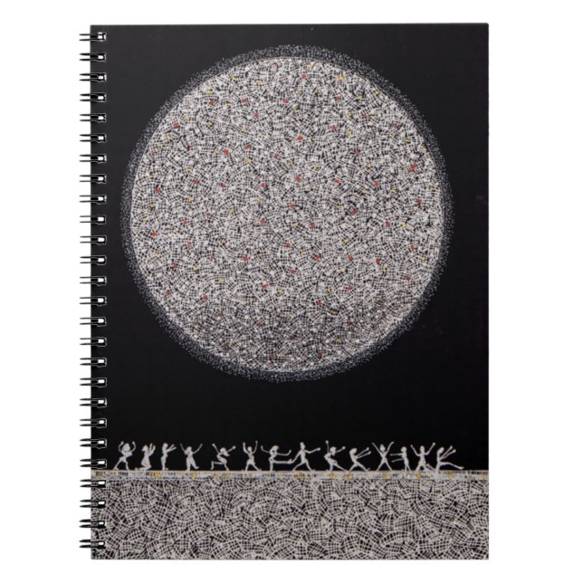 Caderno Espiral Dançando sob a luz da lua prateada (Frente)