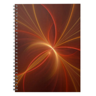 Caderno Espiral Dançar Com A Arte Fractal Moderna Abstrato