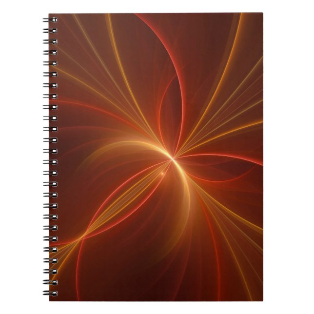 Caderno Espiral Dançar Com A Arte Fractal Moderna Abstrato (Frente)