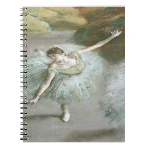 Caderno Espiral Dançarina em Verde por Edgar Degas