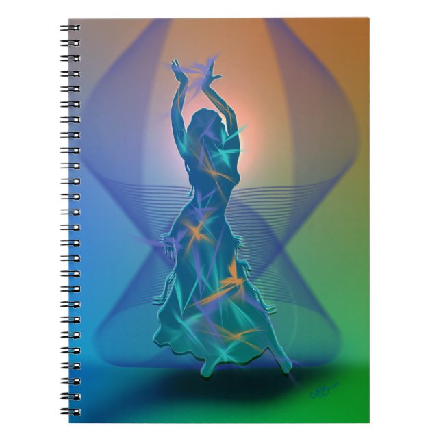 Caderno Espiral Dançarina *Pheja* (Frente)